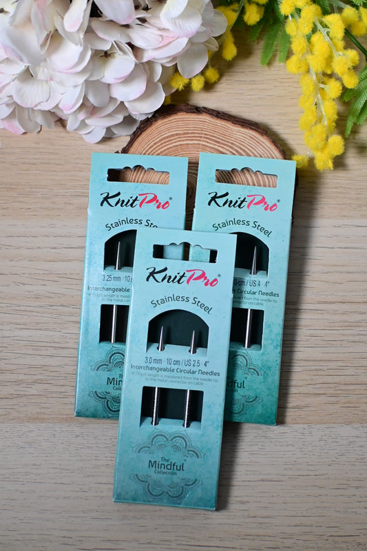 Mindful - Agujas circulares intercambiables 10cm Knitpro