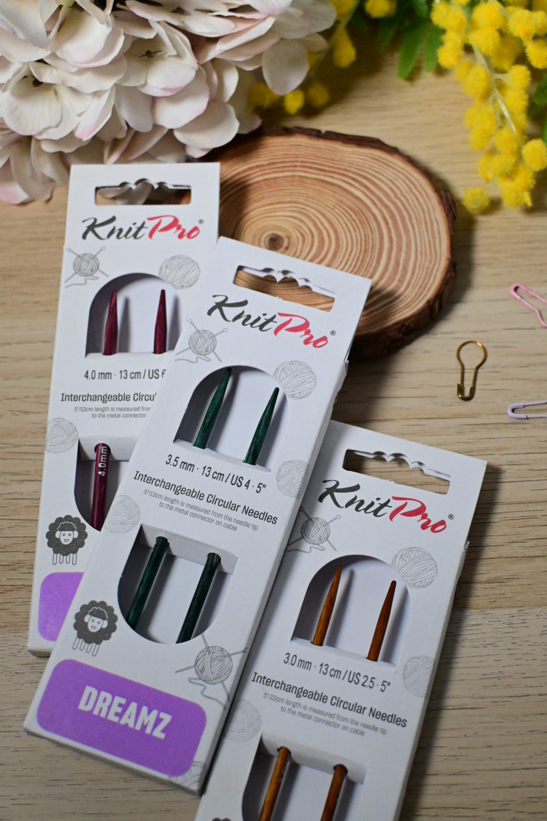 Dreamz - Agujas circulares intercambiables 10cm Knitpro